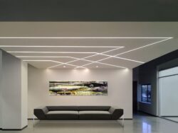 Anodized aluminum profile for stretch ceiling (AT30)