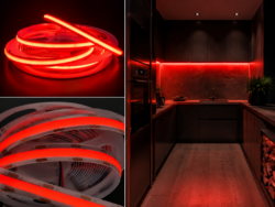 COB LED Strip NEXTEC RED 9W/m 480хCOB/m 24V IP20 PA034604 (LS61)