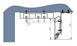 Aluminum profile for stretch ceiling Alteza Sigma Plus (AU3)