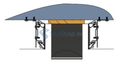 Aluminum profile for stretch ceiling Alteza Sigma Plus (AU3)