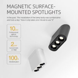 Pöörlev LED allvalgusti valge 4000K (ST27)