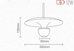 Riputatav rööbaste valgusti 4000K 12W DC48V (TL58)