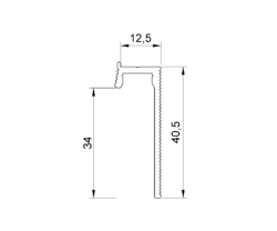 Aluminum shadow skirting board (GSB)