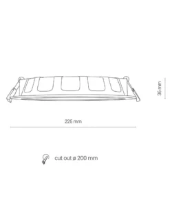 Weatherproof luminaire Nowodvorski 8774 CL KOS LED 24W 4000k