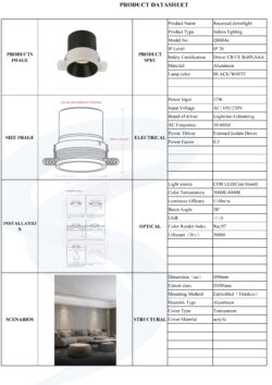 Raamita sisseehitatav valgusti AISILAN 12W 4000K (SL111)