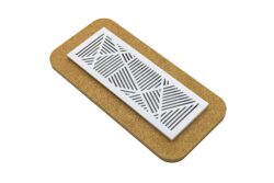 Ventilation Grille 80×220 mm with Magnetic Lid Attachment White (VC11)