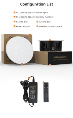 Kõrgekvaliteediline multifunktsionaalne WiFi laekõlarid 2 x 60W (CS-4)