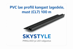 Alternative view of PVC lae profiil kangast lagedele, must (CL7)
