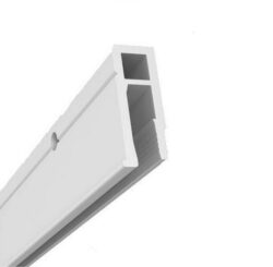 PVC base profiles for stretch ceilings with harpoon system