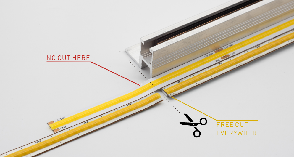 LUCA COB LED Strip FREE CUT 4000K 10W/m IP20 600lm/m (LS12) LUCA COB LED Strip FREE CUT 4000K 10W/m IP20 600lm/m (LS12)