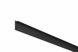 Recessed double-row ceiling curtain track black (AK5)