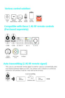 Переключатель AC Triac Dimmer TUYA+WiFi+2.4G+PUSH 100-240V MiBoxer TRI-C1WR (TRI1)