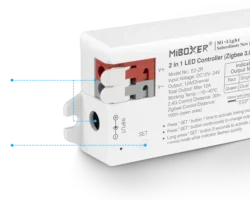 LED Контроллер MIBOXER 2 in 1 DIM+CCT 12A Model No. E2-ZR ZIGBEE 3.0+2.4G (RC12)