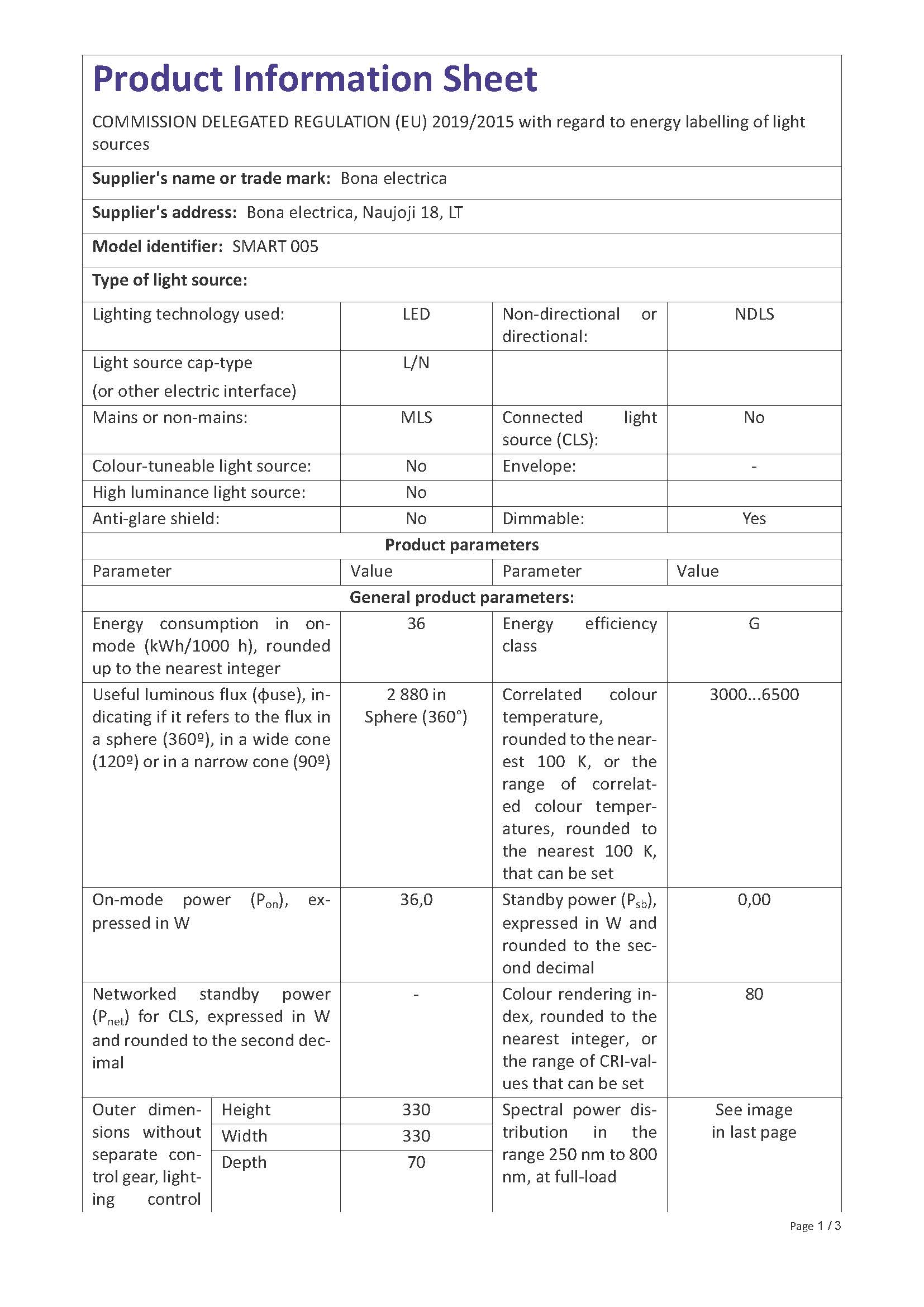 Люстра SMART-005 36W 3000 - 6500K dimmable (LL124) — изображение 2