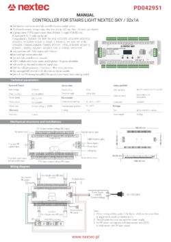 Stair Lighting Controller NEXTEC SKY 32x1A (RC25)