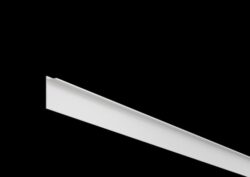 Recessed double-row ceiling curtain track white (AK6)