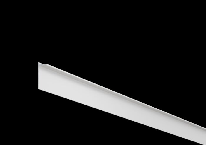 Recessed double-row ceiling curtain track white (AK6) Recessed double-row ceiling curtain track white (AK6)