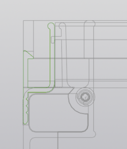 Торцевой элемент для карниза АК14