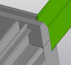 Торцевой элемент для карниза АК14