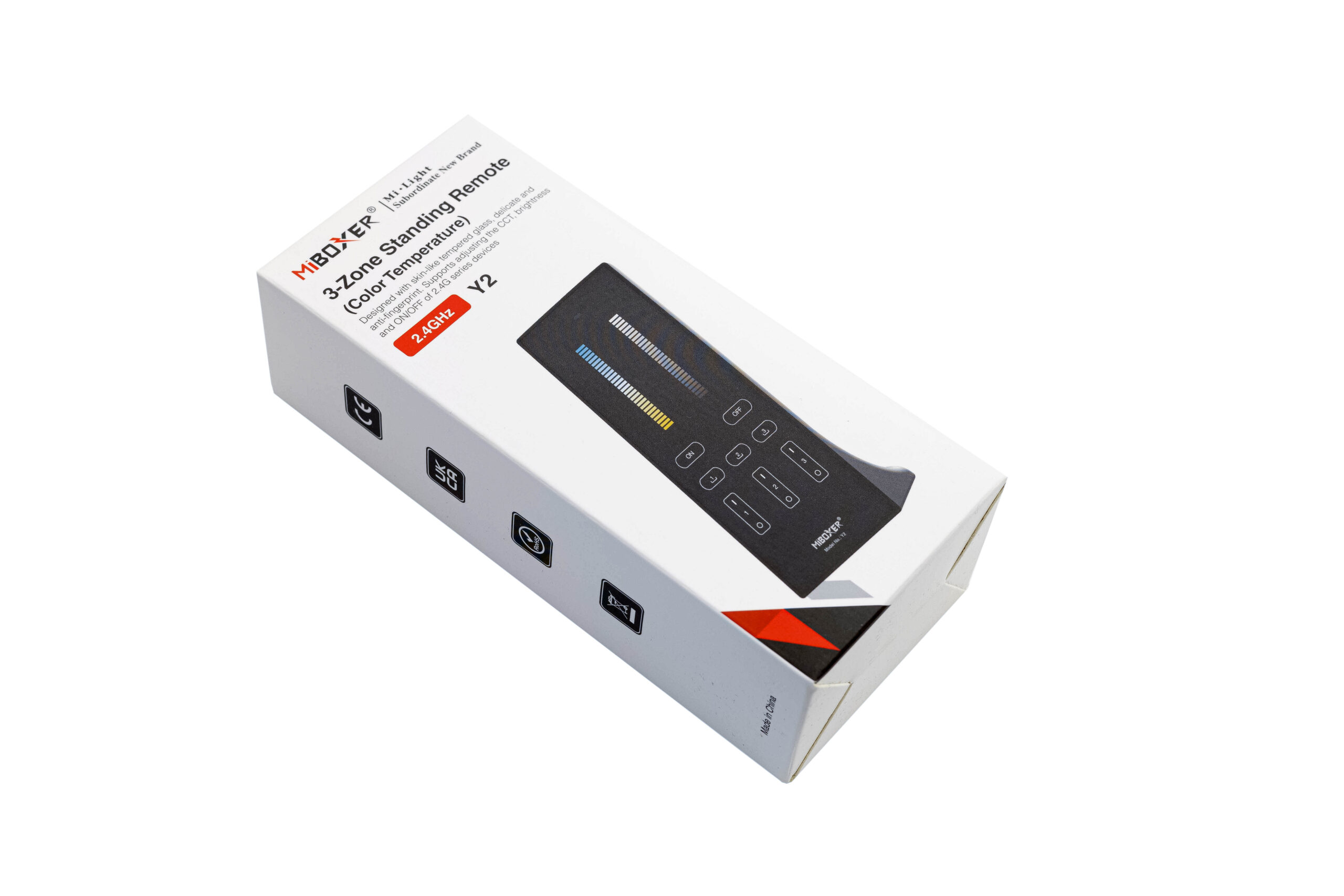 Vertical CCT Remote MiBoxer Y2 Black (RNS33)