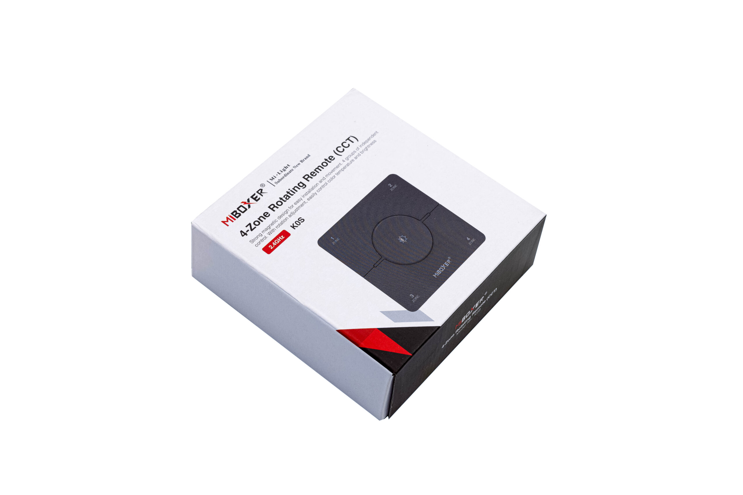 4-Zone CCT Remote Panel MiBoxer K0S Black (RNS31)