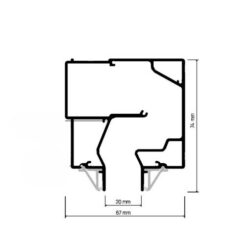 Alternative view of AERROLL Lineaarne Slot Ventilaatoridiffusor