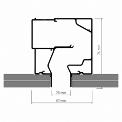 AERROLL Lineaarne Slot Ventilaatoridiffusor