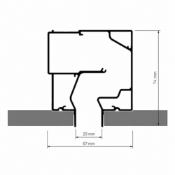 AERROLL Lineaarne Slot Ventilaatoridiffusor