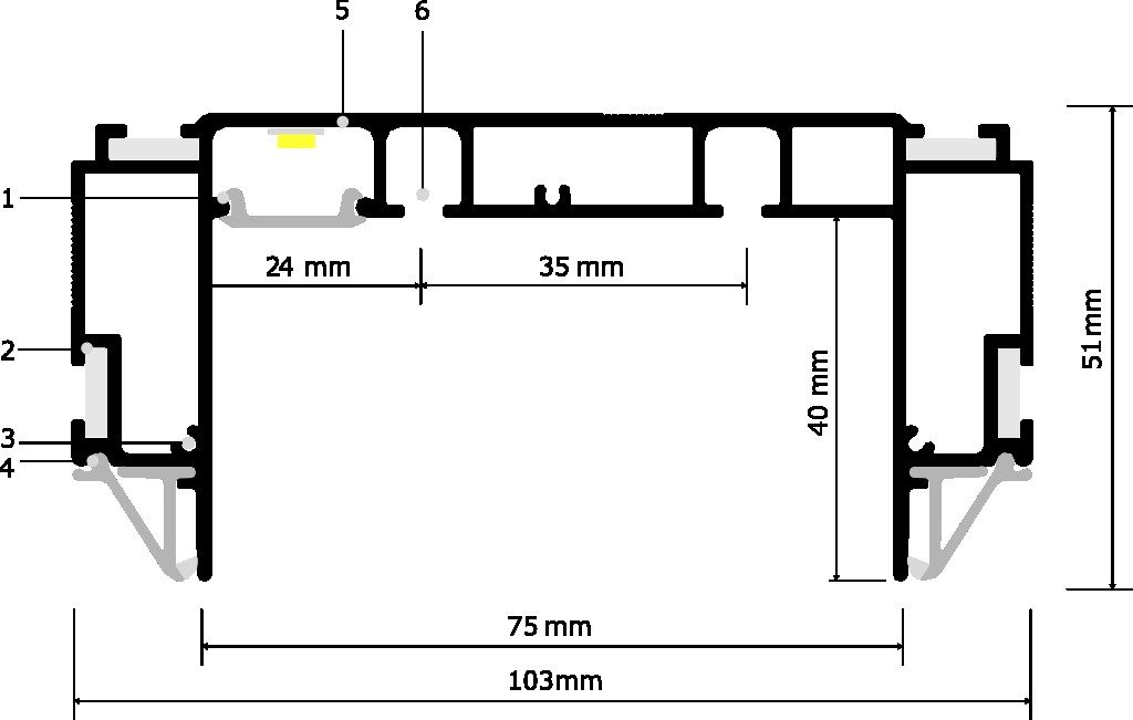 Клипсовый профиль TISSURE Z405 — изображение 2