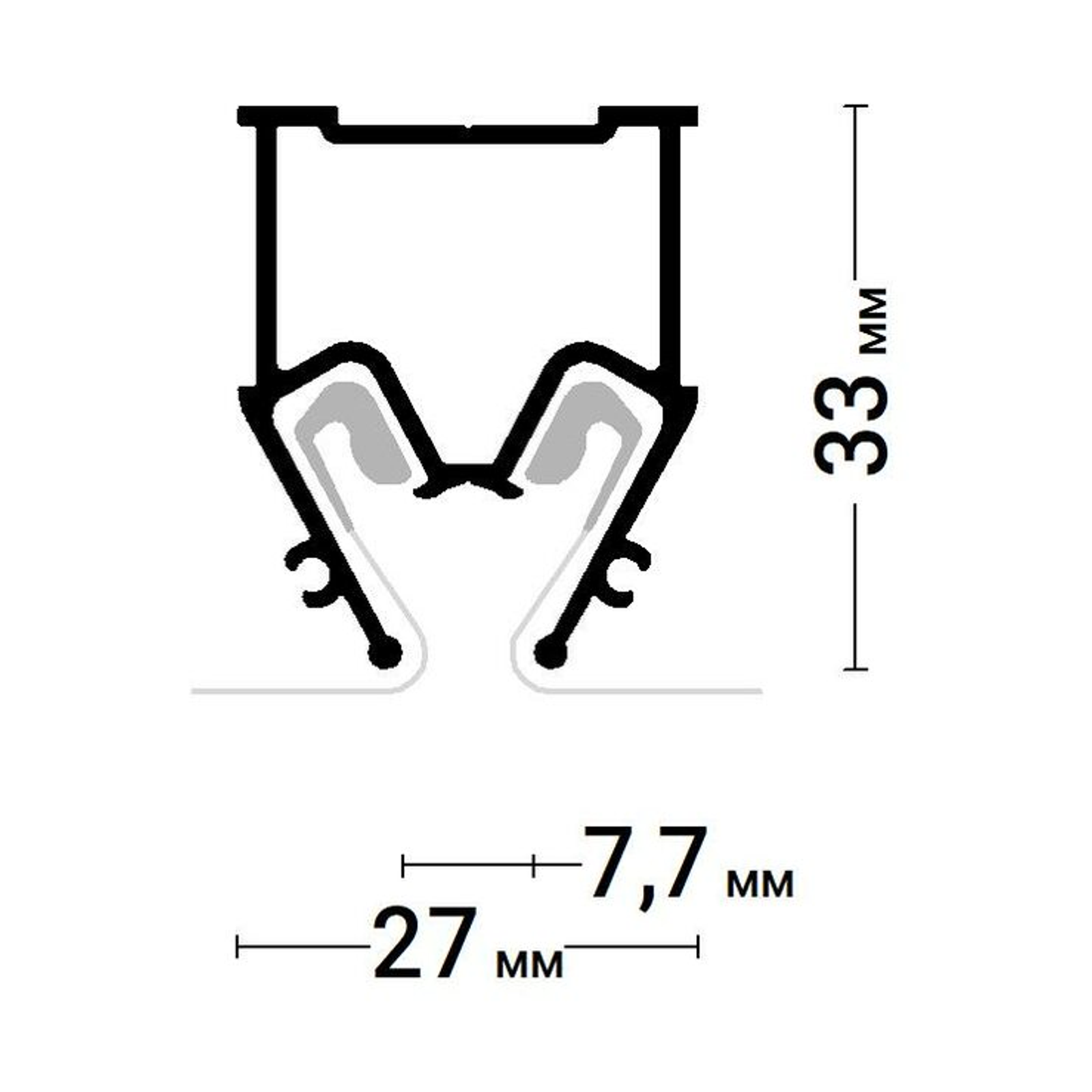 Aluminiuprofiil venitetytin katte jaoks – FLEXY Separator (AS3) - Image 3