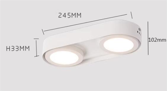 Накладной светильник Double Eye 14W 3000K (ST8) — изображение 3