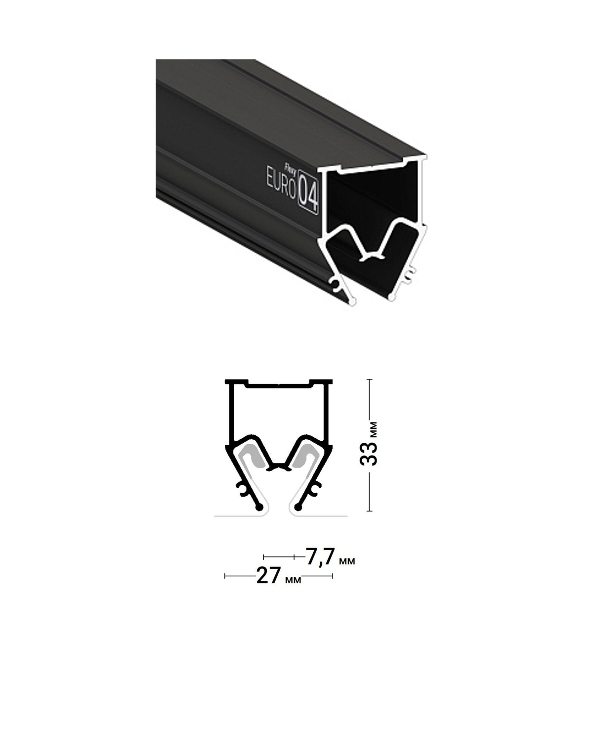 Aluminiuprofiil venitetytin katte jaoks – FLEXY Separator (AS3) - Image 2