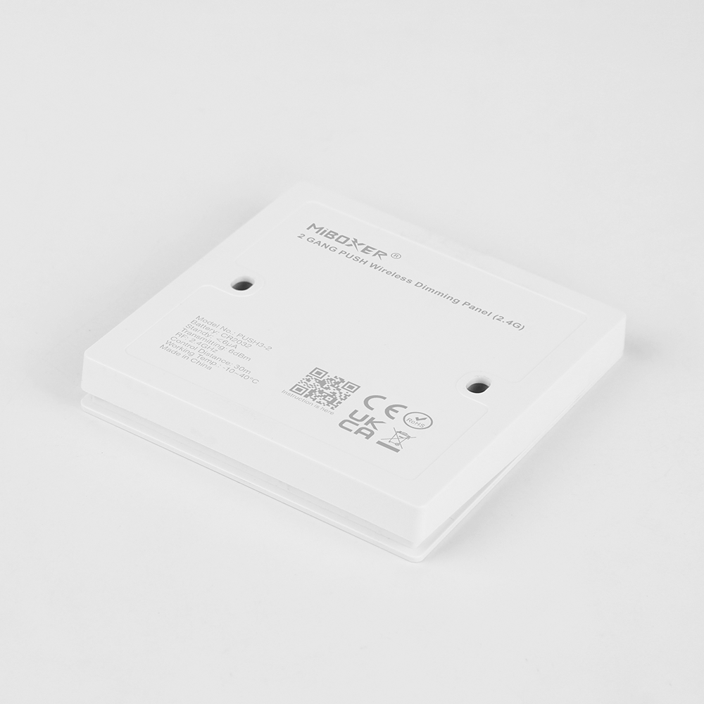MiBoxer 2GANG PUSH3-2 беспроводная панель управления освещением (2.4G) (RNS49) — изображение 2