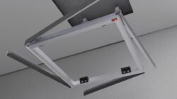 Reklaamikava 400x400 mm pöialtihedega süsteemiga Push-to-open (VC36)