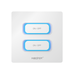 Alternative view of MiBoxer 2  GANG Smart Switch беспроводная панель управления освещением WiFi (2.4G) (RNS51) (Копировать)