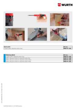 WÜRTH construction pencil with magnetic case (W73)