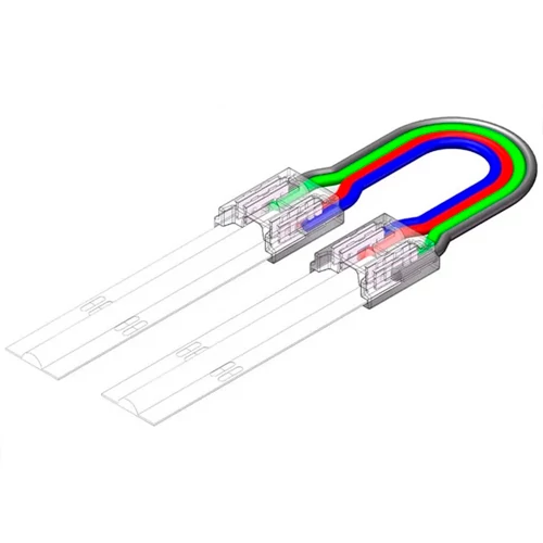 Быстрый коннектор для LED-ленты RGB COB 4PIN 10 мм с проводом 10 см, IP20 (CN9) — изображение 2