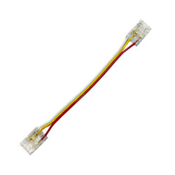 Быстрый коннектор для CCT COB LED-ленты 3PIN 10 мм, лента — провод — лента, 10 см, IP20 (CN19)