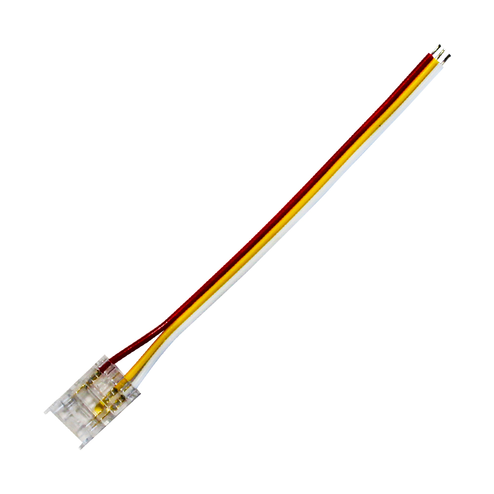 Быстрый коннектор для CCT COB LED-ленты 3PIN 10 мм с проводом 10 см, IP20 (CN18)