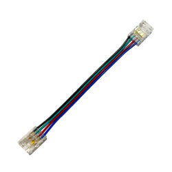 Быстрый коннектор для LED-ленты RGB COB 4PIN 10 мм с проводом 10 см, IP20 (CN9)