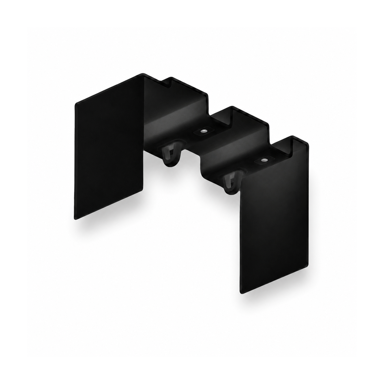 Decorative End Stop Element for AK5 Double-Row Curtain Rail Black (T9)