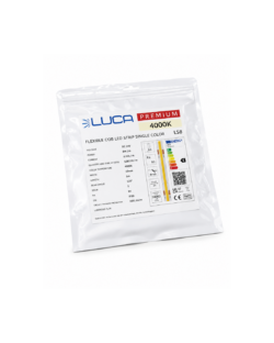 LUCA COB LED riba 10 mm 4000K 14W/m 528 COB/m 24V IP20 1651 lm/m (LS8)