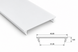 Рассеиватель из поликарбоната для LED профиля LP11 202 см (LC7)