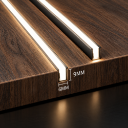 Алюминиевый встраиваемый LED профиль для светодиодной ленты LUCA SLIM LINE (LPS1)