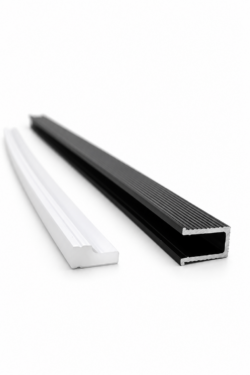 Алюминиевый встраиваемый LED профиль для светодиодной ленты LUCA SLIM LINE (LPS1)