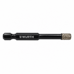 WÜRTH teemantfrees 6 mm, 1/4″ kuuskantvars (W78)