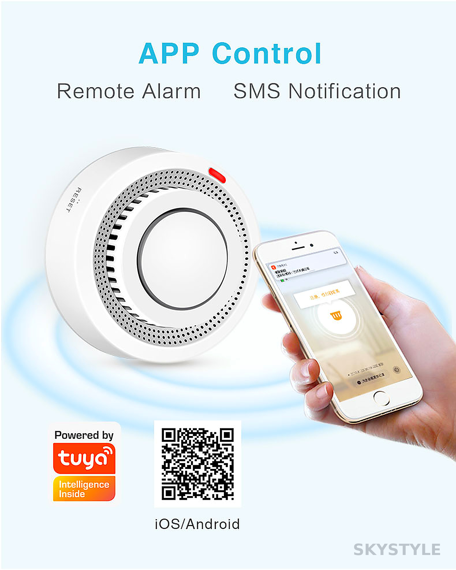 Умный датчик дыма WiFi TUYA Smart (SD4) — изображение 4